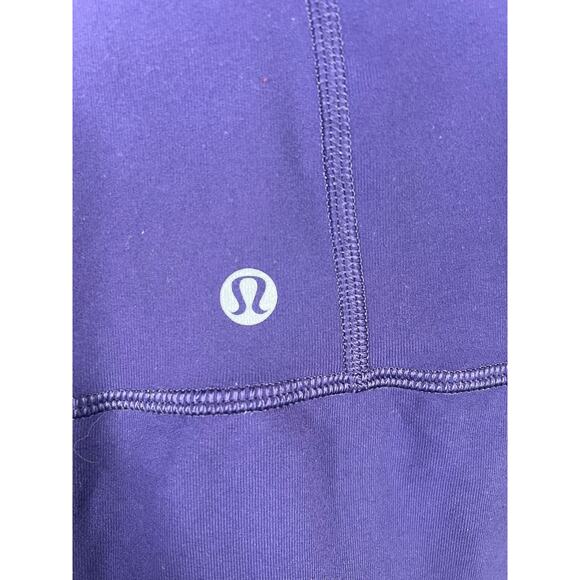 Lululemon Stride Jacket Size 4 Purple Hooded Full Zip High Collar Thumb Holes - Picture 5 of 7